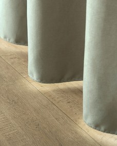 Zasłona na taśmie marszczącej szałwiowa aksamitna 140 x 280 cm 1 szt.