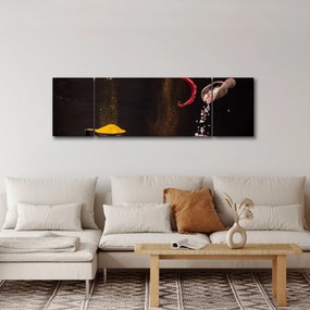 Obraz - Przyprawy w ruchu (170x50 cm)