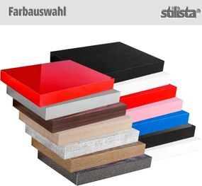 Półka ścienna Stylist Volato, 40 cm, czarny połysk