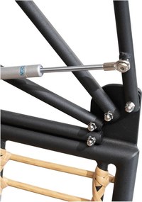 Beżowy metalowy fotel ogrodowy Paros – Garden Pleasure