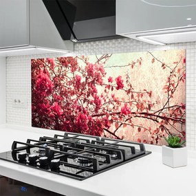 Panel Szklany Kwitnące Gałązki Drzewa