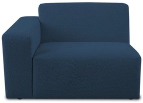 Ciemnoniebieski moduł sofy z materiału bouclé (lewostronny) Roxy – Scandic