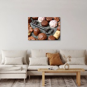Obraz czekolady i kluczy (70x50 cm)