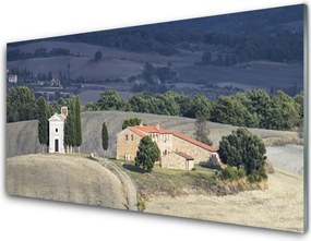 Panel nad blat kuchenny Pejzaż z Drzewami na Łące