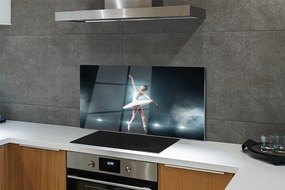 Panel szklany do Kuchni Baletnica w Klasycznej Bieli