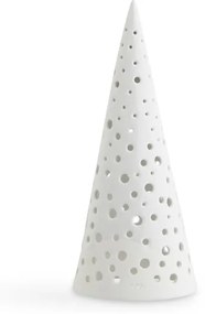 Biały świąteczny świecznik z porcelany kostnej Kähler Design Nobili, wys. 19 cm