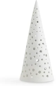 Biały świąteczny świecznik z porcelany kostnej Kähler Design Nobili, wys. 19 cm