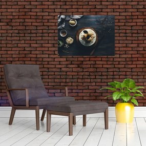 Obraz deseru na stole (70x50 cm)