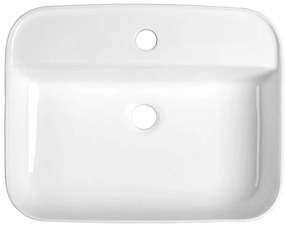 Biała ceramiczna umywalka 50x40 cm Garda – Sapho