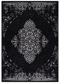 Dywan zewnętrzny Sunny ornament czarny 140 cm x 200 cm