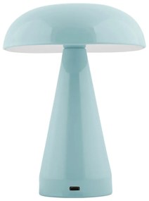 Jasnoniebieska lampa stołowa LED ze ściemniaczem i metalowym kloszem (wysokość 20,5 cm) Rachel – Leitmotiv
