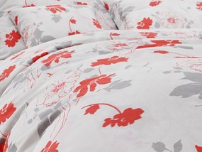 PrzytulneMieszkanie.pl PrzytulneMieszkanie.pl Pościel bawełniana ROUGE biało-czerwona Rozmiar pościeli: 70 x 90 cm | 140 x 200 cm