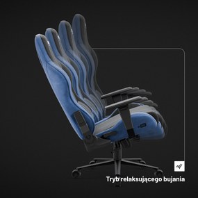 Fotel gamingowy materiałowy Diablo X-One 2.0 Normal Size, Night Blue