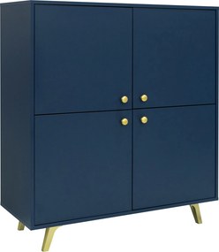Komoda GALIO 140 cm do Salonu Sypialni Odcienie niebieskiego