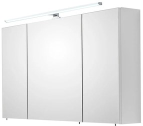Biała wisząca szafka łazienkowa z lustrem 110x70 cm Set 360 – Pelipal