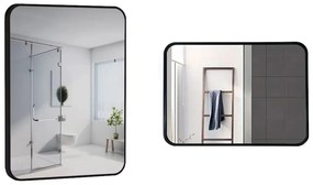 Lustro LOFT 40x60cm M-010 czarne łazienkowe do salonu sypialni loftowe Industrialne minimalistyczne