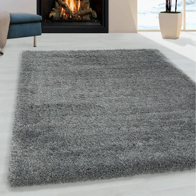 Dywan shaggy Fluffy Super Soft  jasny szary 120 cm x 170 cm