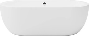 Wanna wolnostojąca owalna - 200 L - 170 x 80 x 58 cm - biała - akrylowa - NEPTUNA