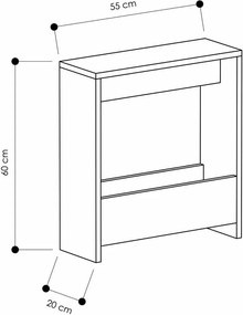 Stolik pomocniczy Simpi White