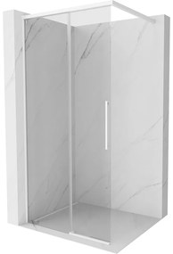 Mexen Rox ścianka prysznicowa Walk-in 70 x 200 cm, transparent 8 mm, biała - 8C2-070-003-20-00