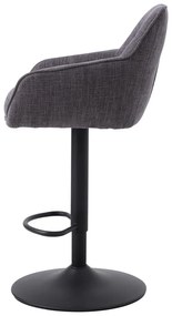 Szare hokery zestaw 2 szt. (wysokość siedziska 69 cm) Avola – Unique Furniture