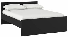 Czarne łóżko dwuosobowe 160x200 cm Naia – Tvilum