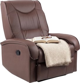 Brązowy Fotel Wypoczynkowy Rozkładany G3-P73