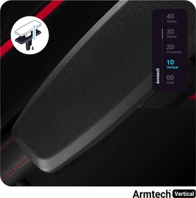 Fotel gamingowy młodzieżowy Diablo X-One 2.0 Small Size, kolor czarno-czerwony