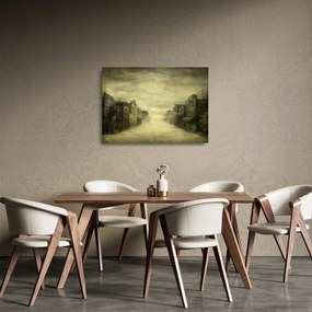 Obraz na szkle westernowego miasteczka (70x50 cm)