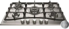 Płyta gazowa HOTPOINT PNN 751 IX 5 palników 10,5kW stal nierdzewna 75x51cm z zapalaniem jednoręcznym i zabezpieczeniem gazowym