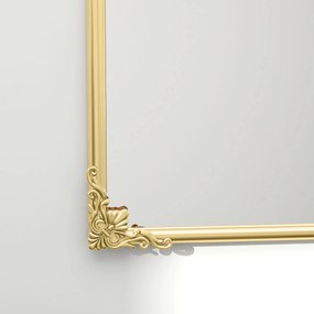 HOMCOM Stylowe Lustro Ścienne, 60x3x87cm, Złoty Kolor