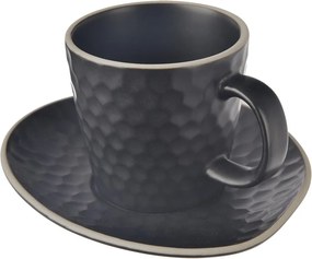 Czarna ceramiczna filiżanka do cappuccino 250 ml Tea Time – Orion