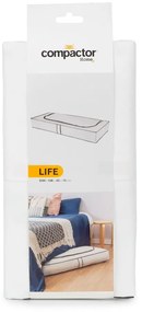 Biały organizer pod łóżko Compactor Underbed White
