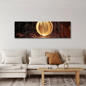 Obraz - Malowanie światłem (170x50 cm)