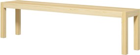 HOMCOM Drewniana ławka ogrodowa dla 3 osób do 330 kg drewno sosnowe 175x33x45 cm | Aosom PL