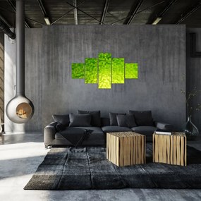 Obraz żółto-zielonych kostek (125x70 cm)