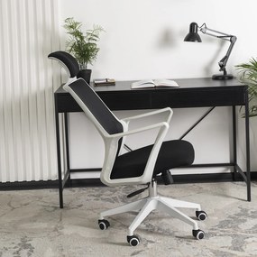 Fotel Biurowy Ergonomiczny Obrotowy FLEX Czarny Nowoczesny