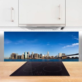 Szkło do Kuchni na Ścianę Światła Mostu Nad Metropolią