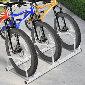 Stojak na 3 rowery BIKE, 84x32x27cm, srebrna Jurhan