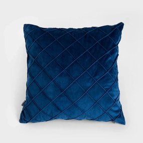 Poszewka dekoracyjna COMERI granatowa w romby 45x45 cm HOMLA