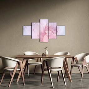 Obraz - Różowe plamy (125x70 cm)