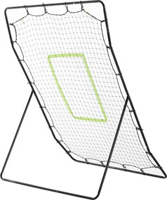 HOMCOM Odbijacz Baseballowy z Wieloletnią Wytrzymałością, Metalowa Rama, Zielona Strefa Trafienia, 174W x 123S x 90G cm