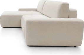 Narożnik BOULI Lewostronny z Elektryczną Regulacją wolnostojący tkanina Raven 28 Beżowy DOMO HOME