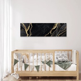 Obraz złotej abstrakcji (170x50 cm)