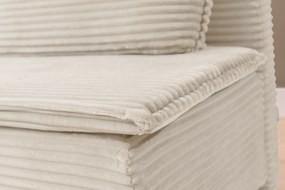 Kanapa rozkładana Firioza z pojemnikiem - ecru plusz Tilia 03