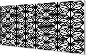 Szklany Panel Geometryczne Motywy Kwiatowe