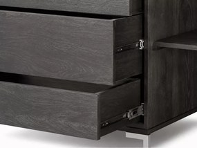 Komoda 160 cm Hiral z litego drewna sheesham z 3 szufladami