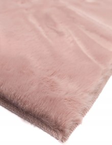 Dywanik Różowy 80x150 cm Antypoślizgowy miękki Akcent do Sypialni i Salonu