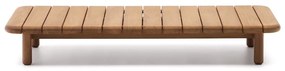 Stolik ogrodowy z litego drewna tekowego 70x140 cm Turqueta – Kave Home