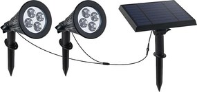 2 rodzinne reflektory solarne SPIKY 400LM z możliwością podłączenia